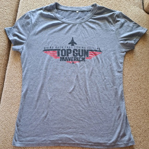 Top Gun Maverick T-shirt like new, gray, size S