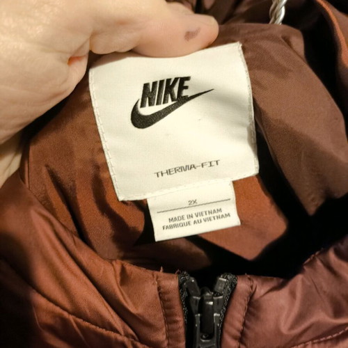 Nike Puffer long women's coat like new, brown, 2XL
