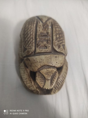 Decorative Egyptian Scarab made of steatite, like new