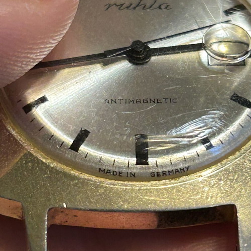 Ruhla GDR mechanical wristwatch like new, vintage 1950s–60s