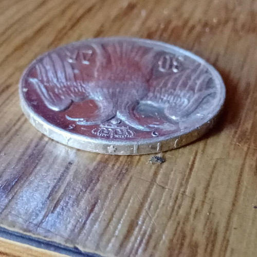 Silver 30 drachma coin Konstantinos Anna Maria