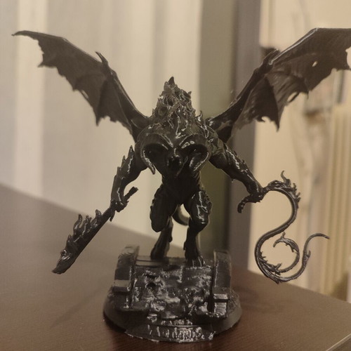 Balrog plastic figure total black like new