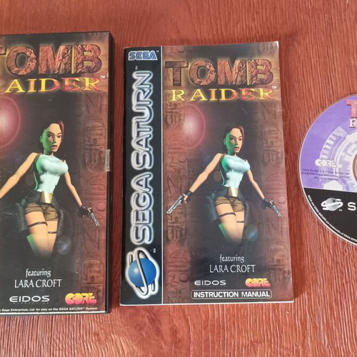 Tomb Raider for Sega Saturn used, complete with manual