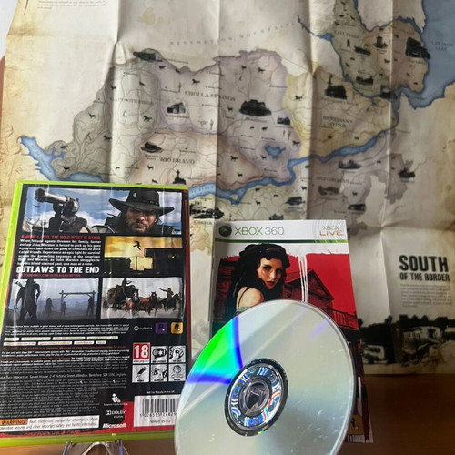Red Dead Redemption Xbox 360 game used, complete with map and manual