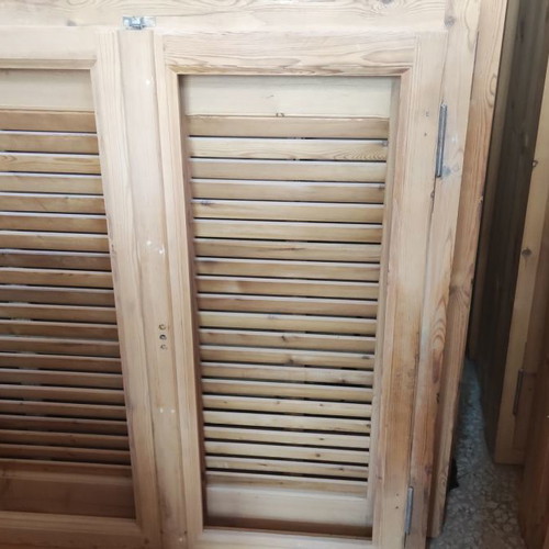 Windows new from Swedish solid wood with shutters
