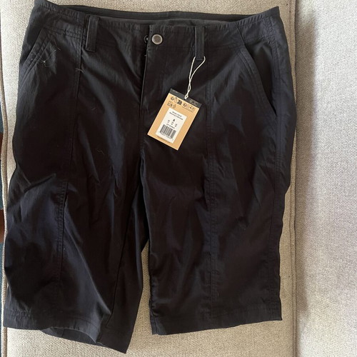 Royal Robbins Discovery III Bermuda women's shorts, black, size 8