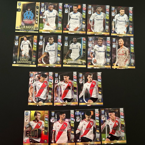 Football cards 2025 like new River Plate & Olympique de Marseille
