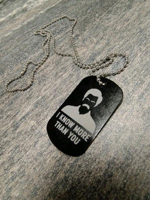Μενταγιόν ταυτότητα με custom χάραξη καινούργιο