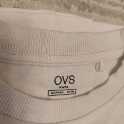 Long-sleeve shirt Ovs Fashion white, like new, size 8-9 years