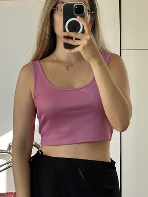 Crop top Pink Woman in excellent condition, size S