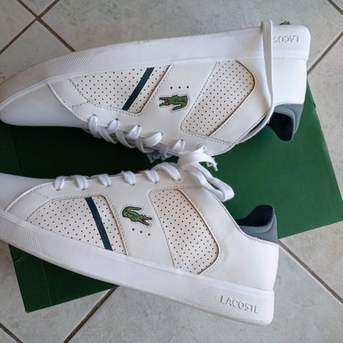 Lacoste men's white sport shoes size 44 new