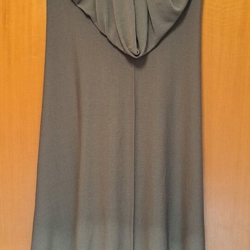 Benetton knitted asymmetric dress like new, gray, size S