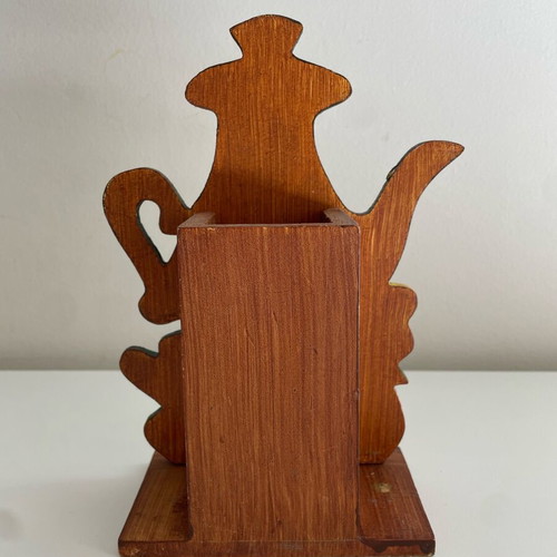 Wooden spoon holder used, in very good condition