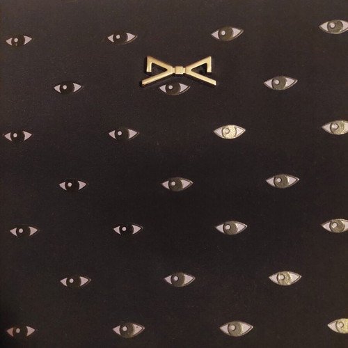 Achilleas Accessories envelope bag with eye pattern, dark blue