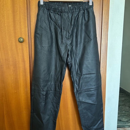 Moutaki faux leather pants like new, black, size S