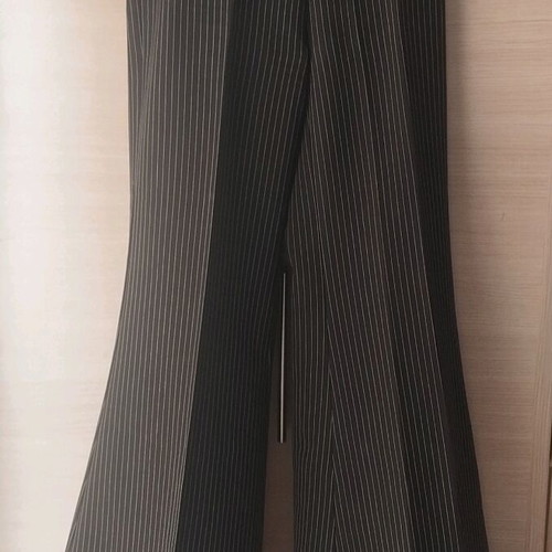 Caramella striped flared women's pants like new, black, size S