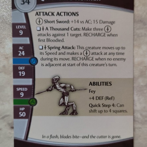 Dungeons & Dragons Demonweb Quickling Runner figure