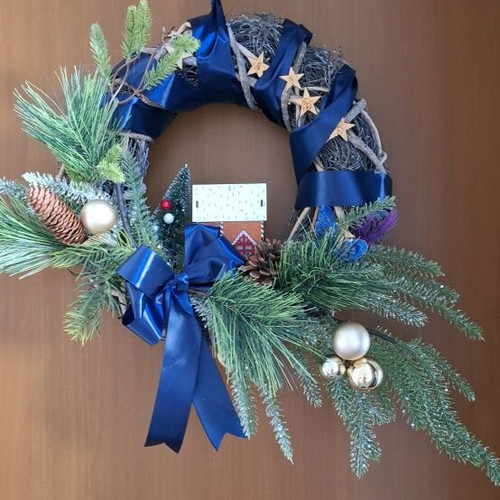 Handmade Christmas wreath new 50x75 cm