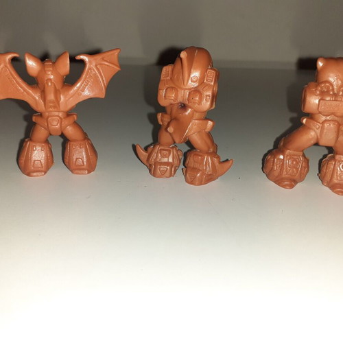 Teratomachoi Hasbro figures used, set of three with missing parts
