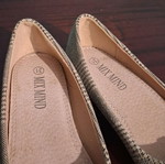 Mix Mind Ballerinas Like New Houndstooth Design Size 31 Beige