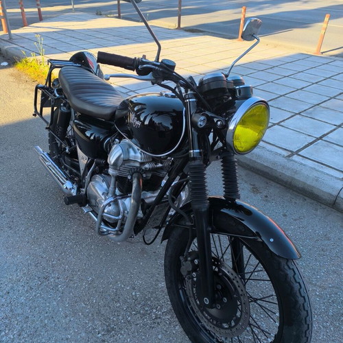 Kawasaki W 650 motorcycle 2005, black, 650 cc