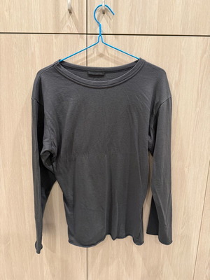 Zara long-sleeve blouse gray like new, size M