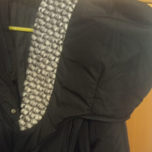 Women's jacket black 4XL like new with detachable hood
