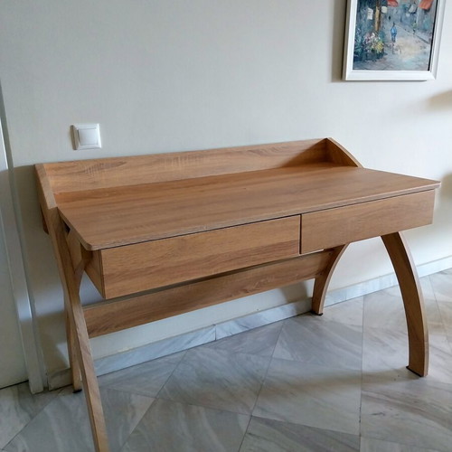 Retro desk from Plaisio used, wide 120x60 cm work surface