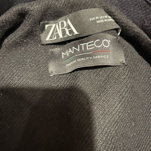 Zara women's coat black like new size M