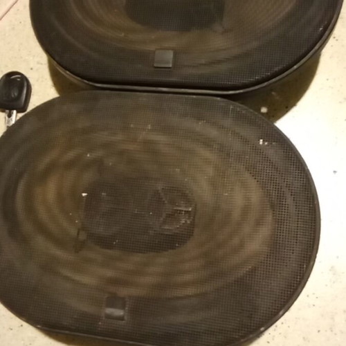 Car cassette player and speakers used with remote control