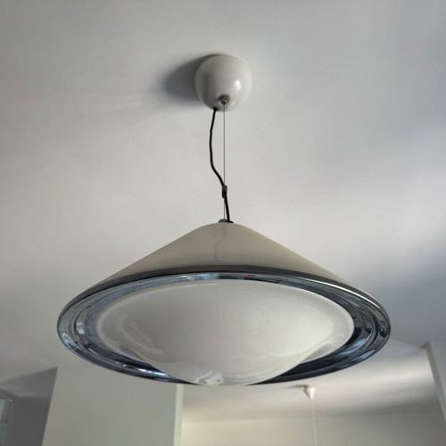 Space Age Harvey Guzzini "Elpis" ceiling light set, 1970s