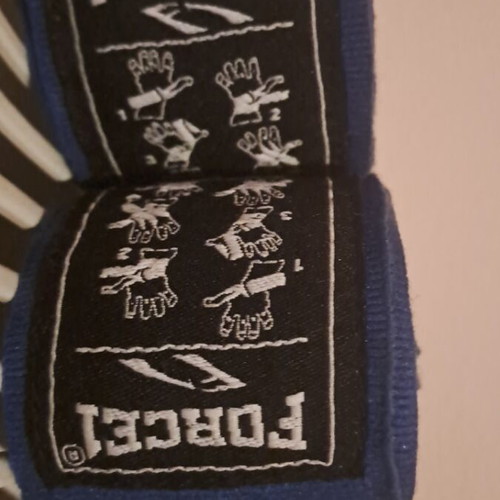Boxing wraps like new, blue, 4 meters each