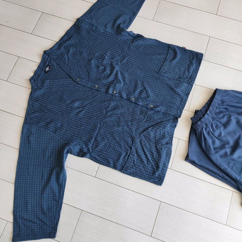 Vintage MaxFort men's cotton pajamas 7XL like new, blue