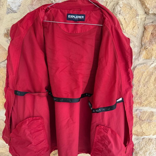 Men's summer windbreaker jacket XL red like new