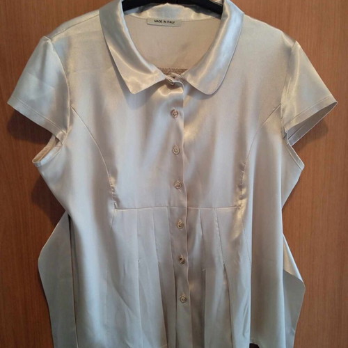 Shirt with waist belt like new, beige, size L