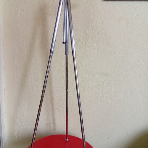 Nickel-plated tripod 73 cm with original case like new