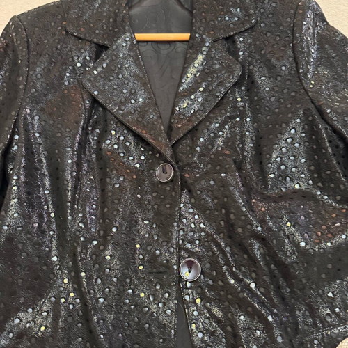 Leather jacket new, black, sizes M and L