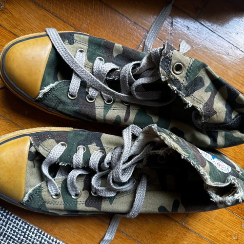 All Stars Converse men's shoes military color size 44.5 used