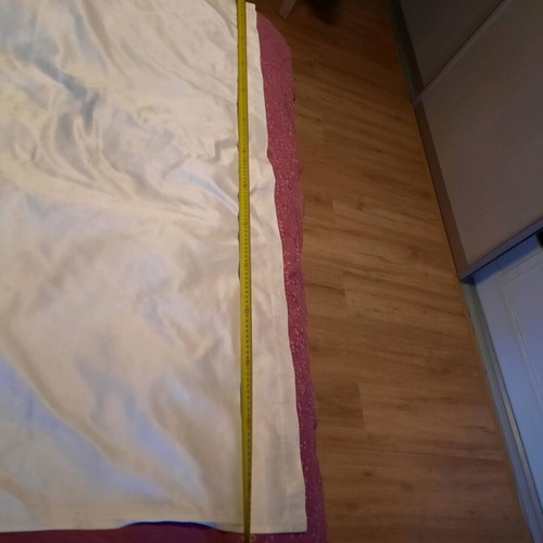 White curtains like new, set of 2, height 2.10 m
