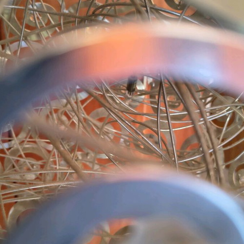 Metal round ceiling lamp like new, quality