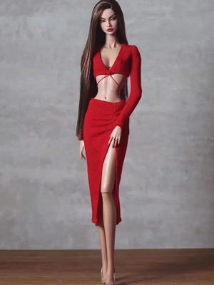 Doll Dress "Red Passion" 7125 new for 29cm dolls