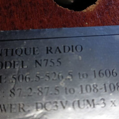 Radio antico used, battery compartment needs repair