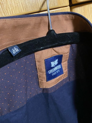 Greenwood shirt new, brown, size L
