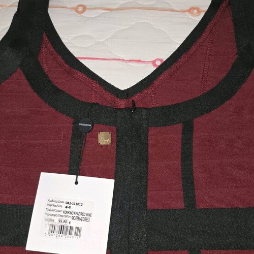 Rib BSB dress red with black details new no 44 XXL