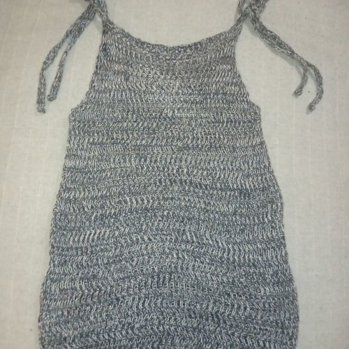 Knitted top new, shades of blue, olive, white, size S