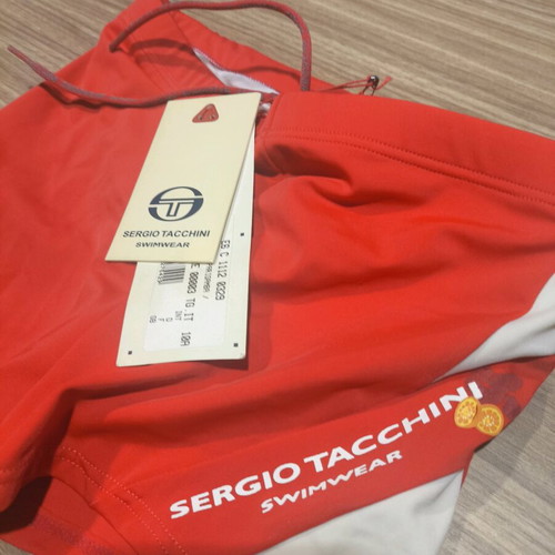 Sergio Tacchini Swimwear boys' swim shorts new, size 3 years, red and white