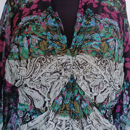 Etro silk dress XL IT46 like new, multicolor