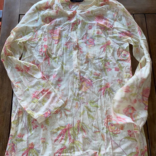 Zara women's light airy blouse like new, multicolor size M