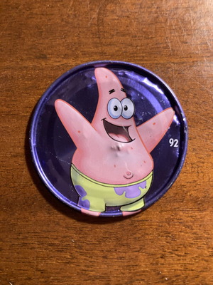 Chipicao SpongeBob Patrick Star metal cap tazo number 92