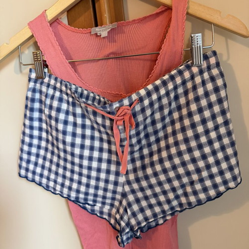 Massimo Dutti women's pajama set like new, blue and pink, size M